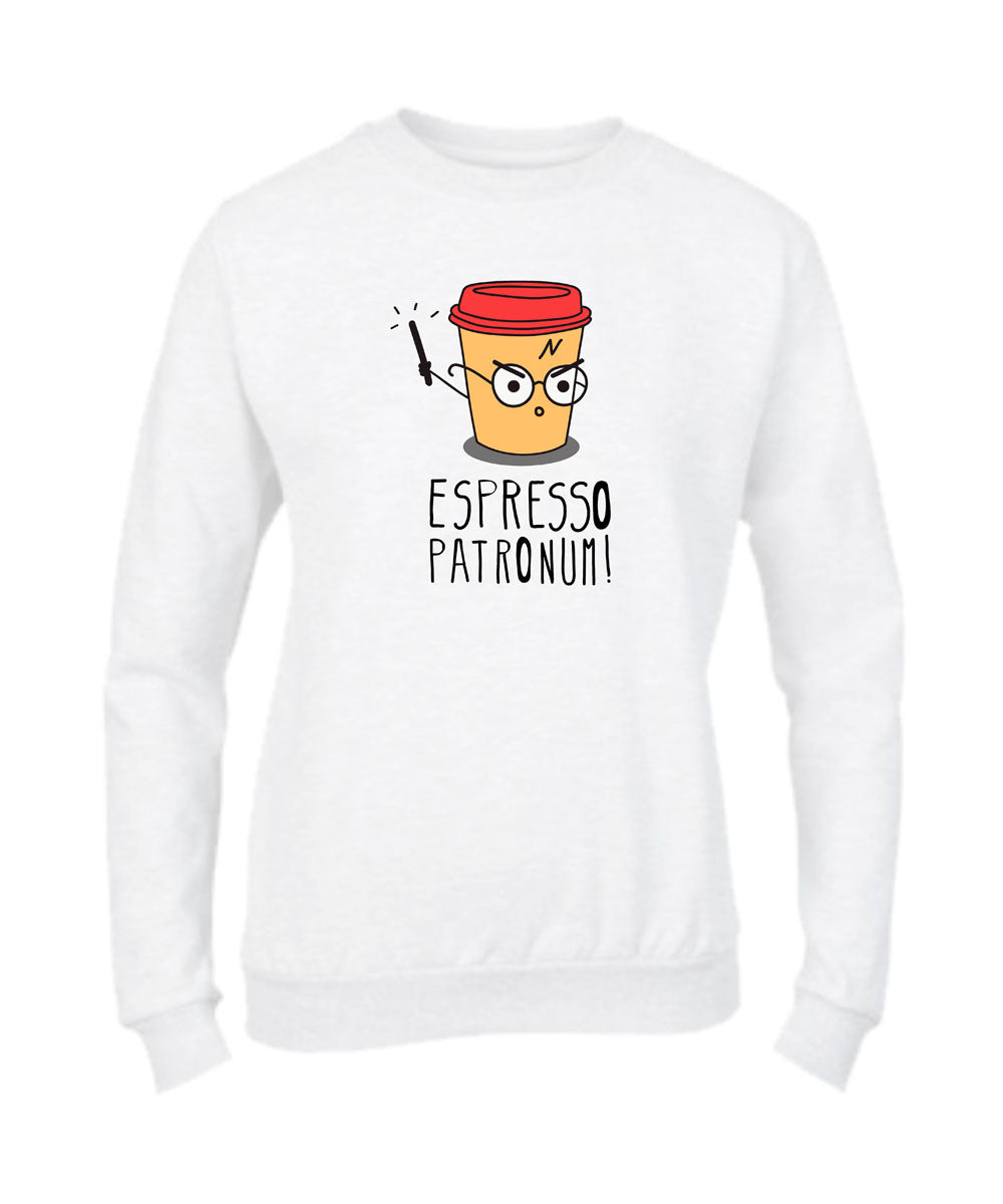 Felpa Girocollo UOMO, DONNA & BAMBIN - ESPRESSO PATRONUM - Super vestibilità Top qualità
