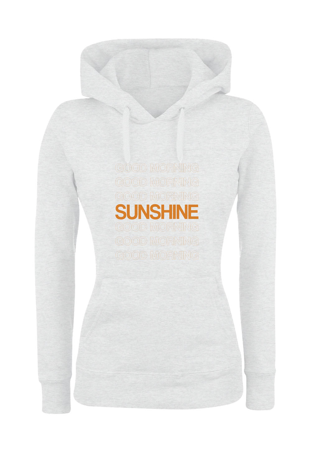 Felpa con cappuccio UOMO, DONNA & BAMBIN - GOD MORNING SUNSHINE - Super vestibilità Top qualità