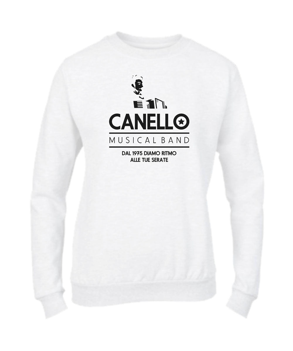 Felpa Girocollo UOMO, DONNA & BAMBIN - CANELLO MUSICAL BAND - Super vestibilità Top qualità