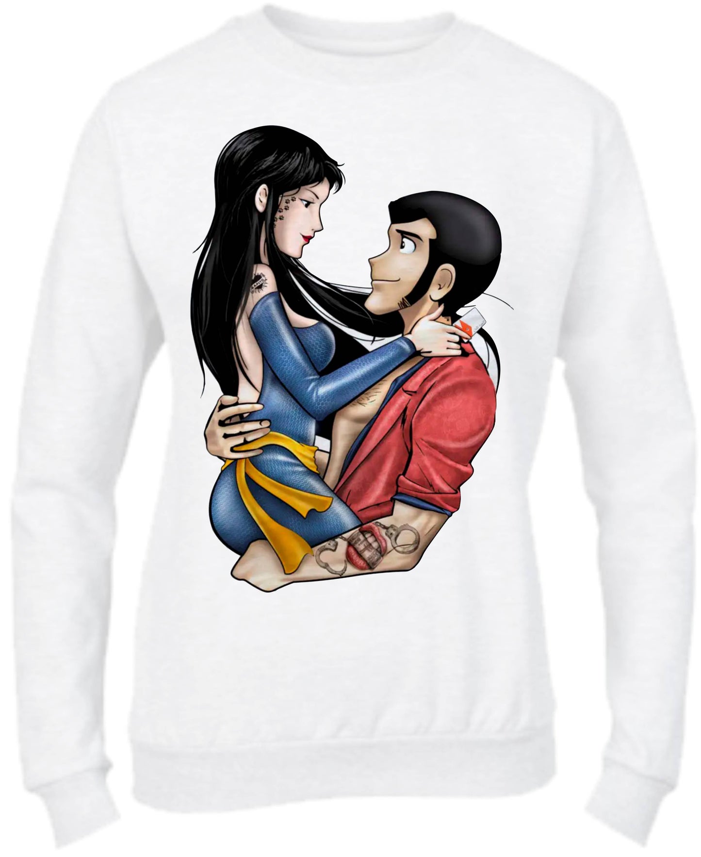 Felpa Girocollo UOMO, DONNA & BAMBIN -HITOMI E LUPIN - Super vestibilità Top qualità