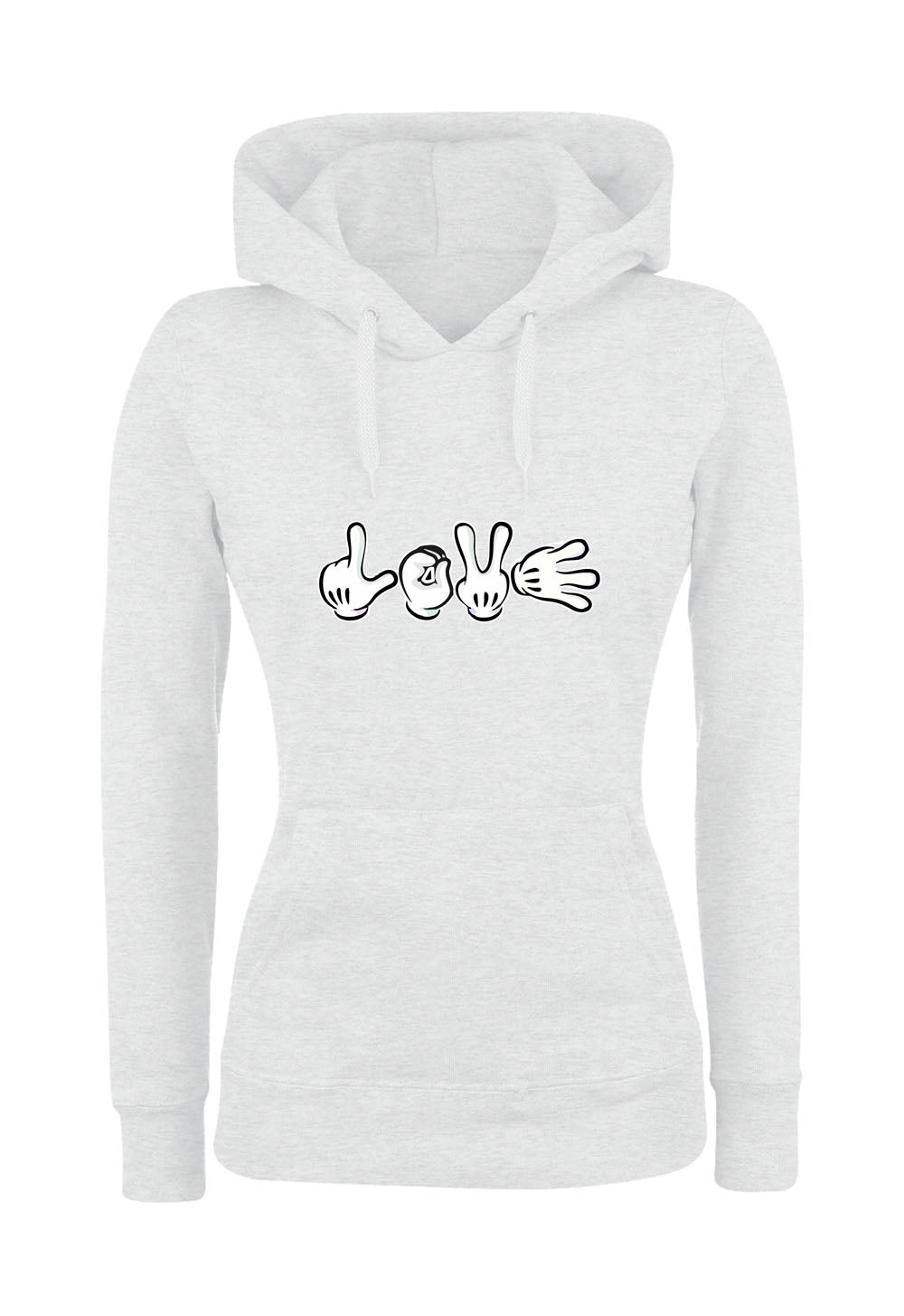 Felpa con cappuccio UOMO, DONNA & BAMBIN - LOVE - Super vestibilità Top qualità