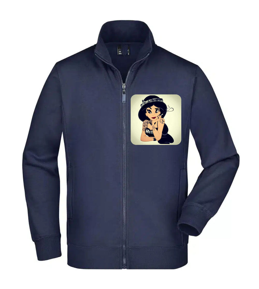 Felpa Unisex Full Zip - BAD JASMINE - Super vestibilità Top qualità