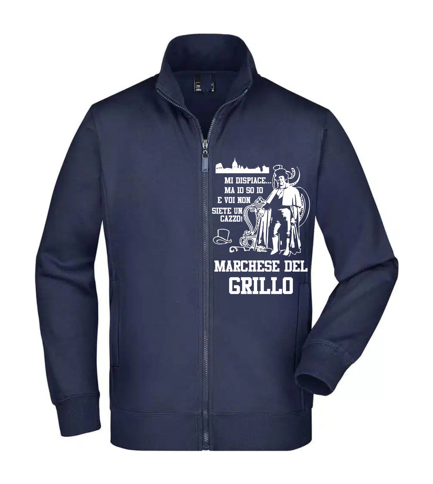 Felpa Unisex Full Zip - MARCHESE DEL GRILLO - Super vestibilità Top qualità