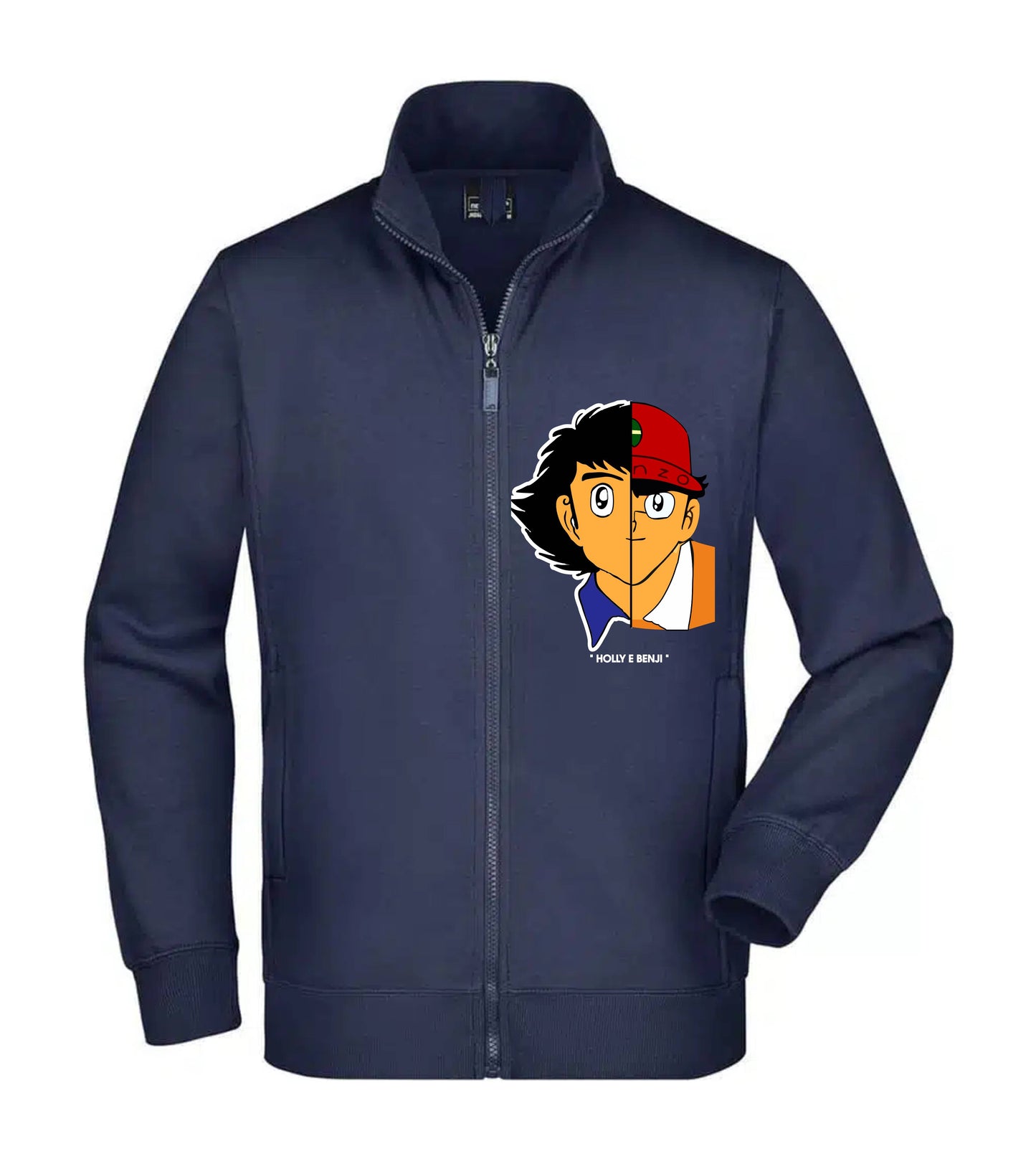 Felpa Unisex Full Zip - HOLLY E BENJI FACE - Super vestibilità Top qualità