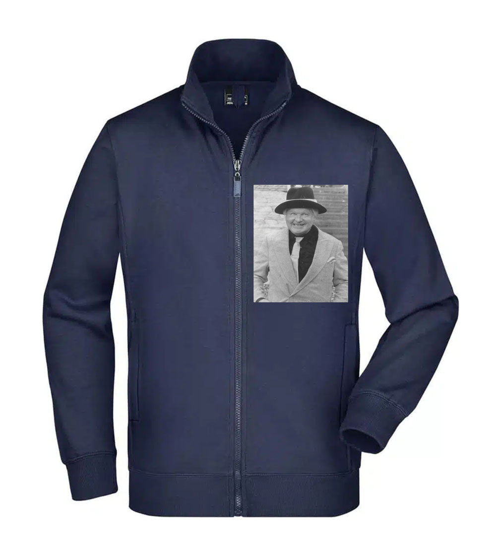 Felpa Unisex Full Zip - BENNY HILL - Super vestibilità Top qualità - Social Crazy