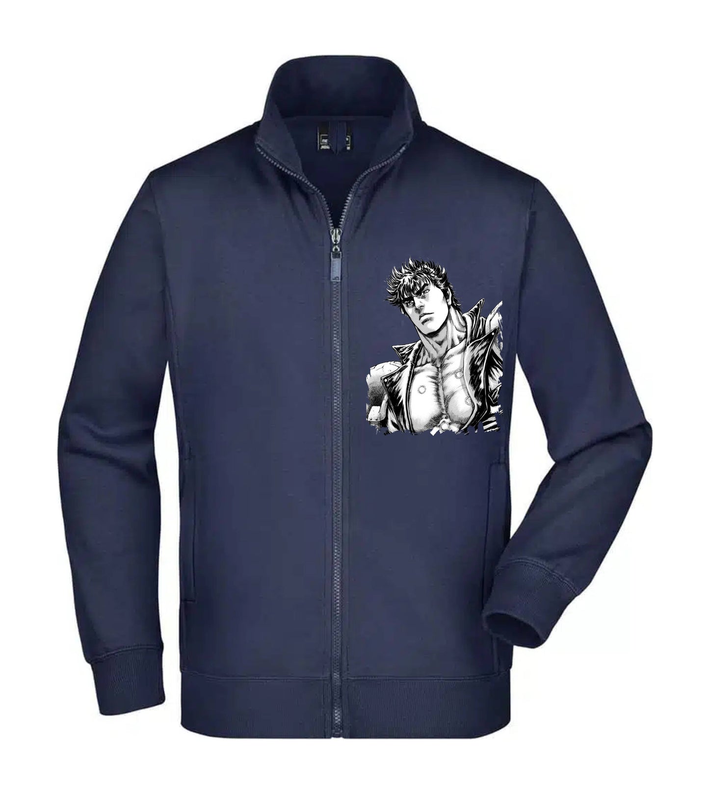 Felpa Unisex Full Zip - KEN IL GUERRIERO - Super vestibilità Top qualità