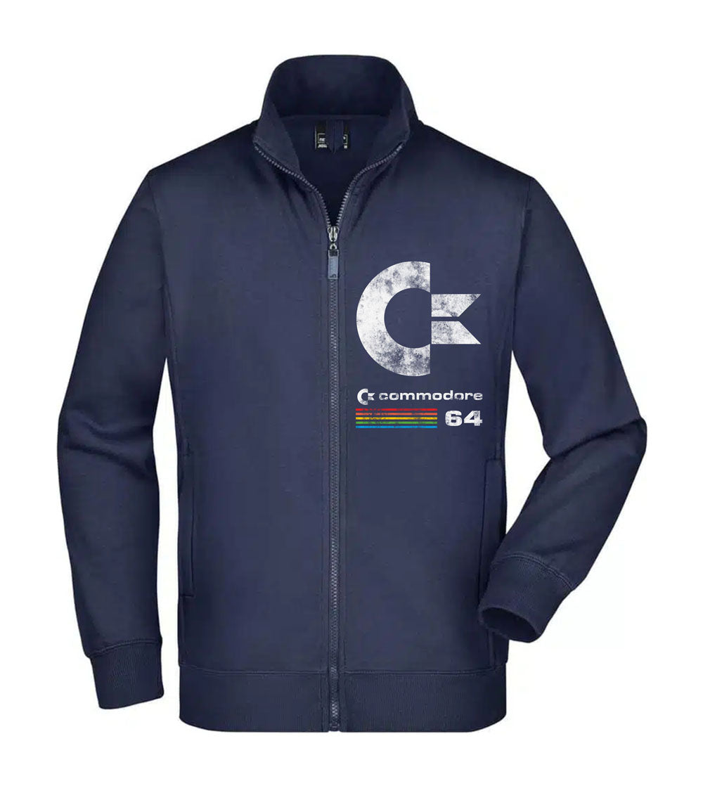 Felpa Unisex Full Zip - COMMODORE 64 - Super vestibilità Top qualità