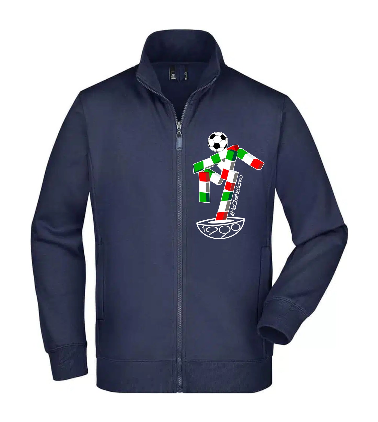 Felpa Unisex Full Zip - #MACHENESANNO - Super vestibilità Top qualità