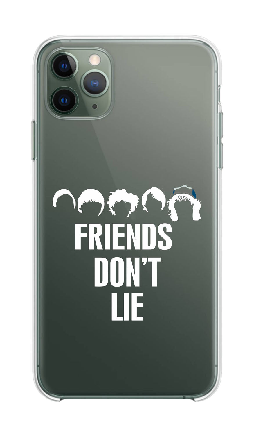 Cover Compatibile Con Tutti i Modelli iPhone - FRIEND'S DON'T LIE - Trasparente UltraSottili AntiGraffio Antiurto Case Custodia Marca