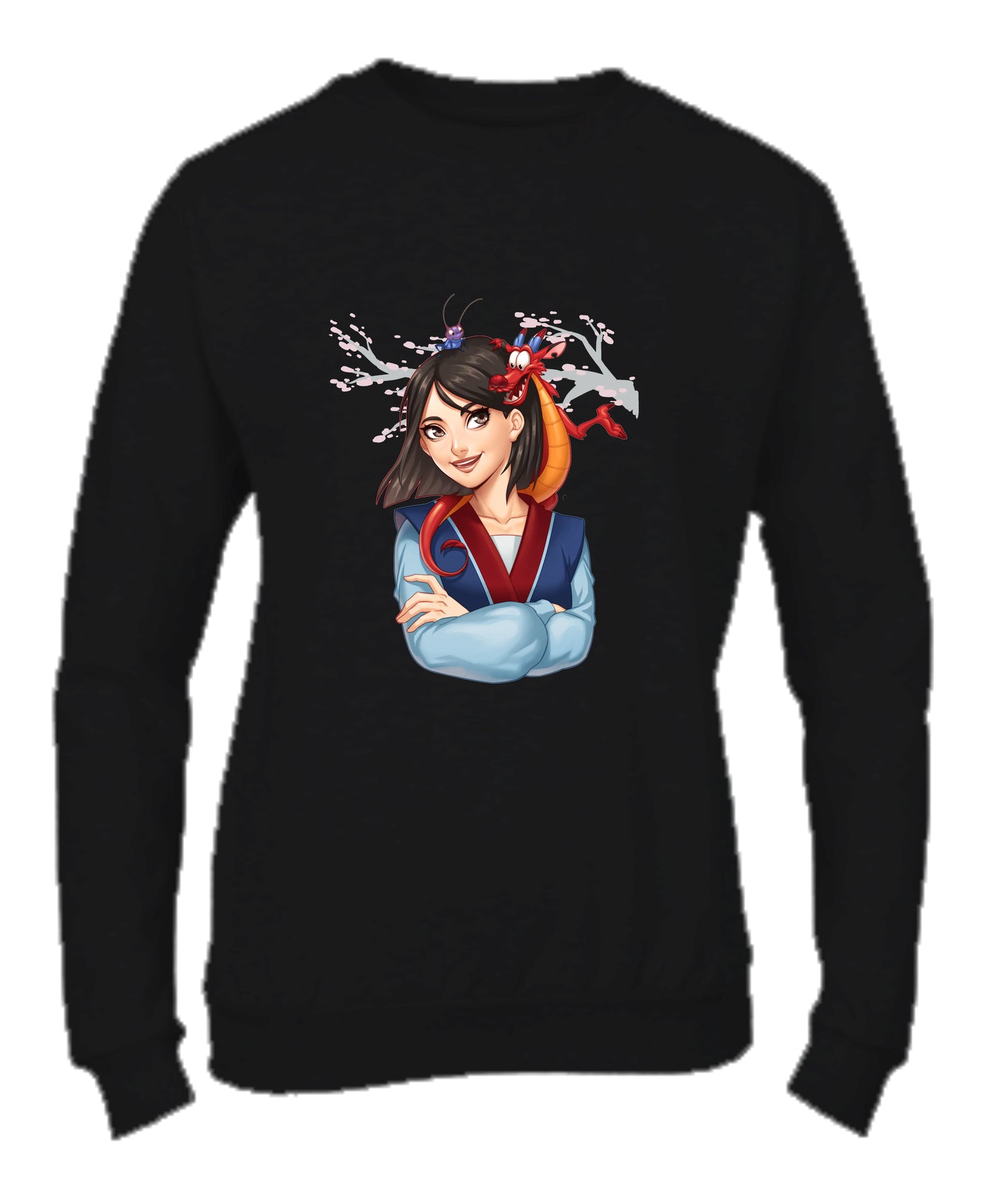 Felpa Girocollo DONNA & BAMBIN - MULAN - Super vestibilità Top qualità - Social Crazy