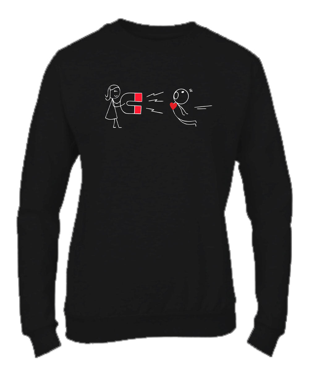 Felpa Girocollo DONNA - COPPIA CALAMITA - Super vestibilità Top qualità