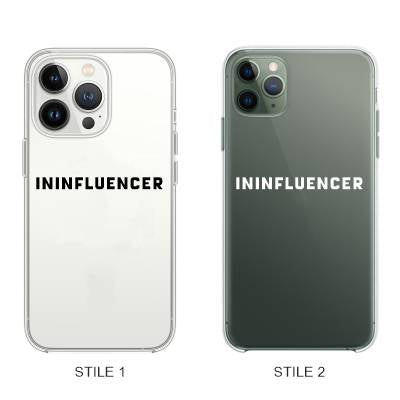 Cover Compatibile Con Tutti i Modelli iPhone - ININFLUENCER - Trasparente UltraSottili AntiGraffio Antiurto Case Custodia Marca