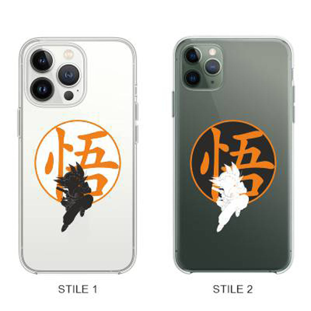Cover Compatibile Con Tutti i Modelli iPhone - GOKU - Trasparente UltraSottili AntiGraffio Antiurto Case Custodia Marca
