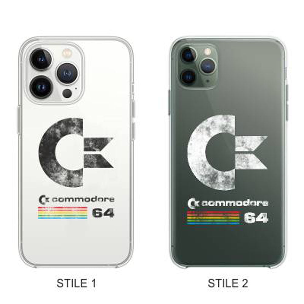 Cover Compatibile Con Tutti i Modelli iPhone - COMMODORE 64 - Trasparente UltraSottili AntiGraffio Antiurto Case Custodia Marca