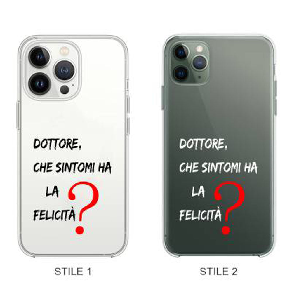 Cover Compatibile Con Tutti i Modelli iPhone - MI FIDO DI TE - Trasparente UltraSottili AntiGraffio Antiurto Case Custodia Marca