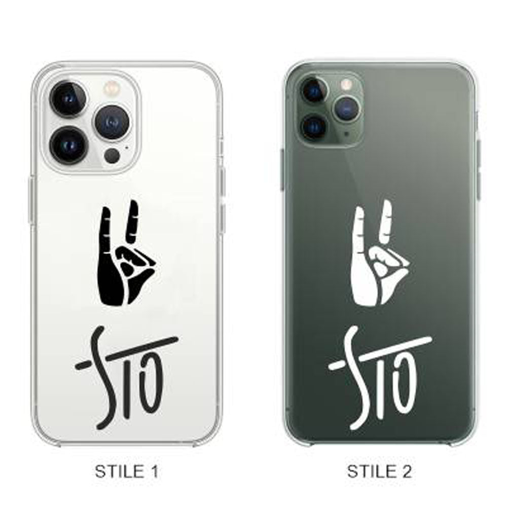 Cover Compatibile Con Tutti i Modelli iPhone - GHALI - STO - Trasparente UltraSottili AntiGraffio Antiurto Case Custodia Marca