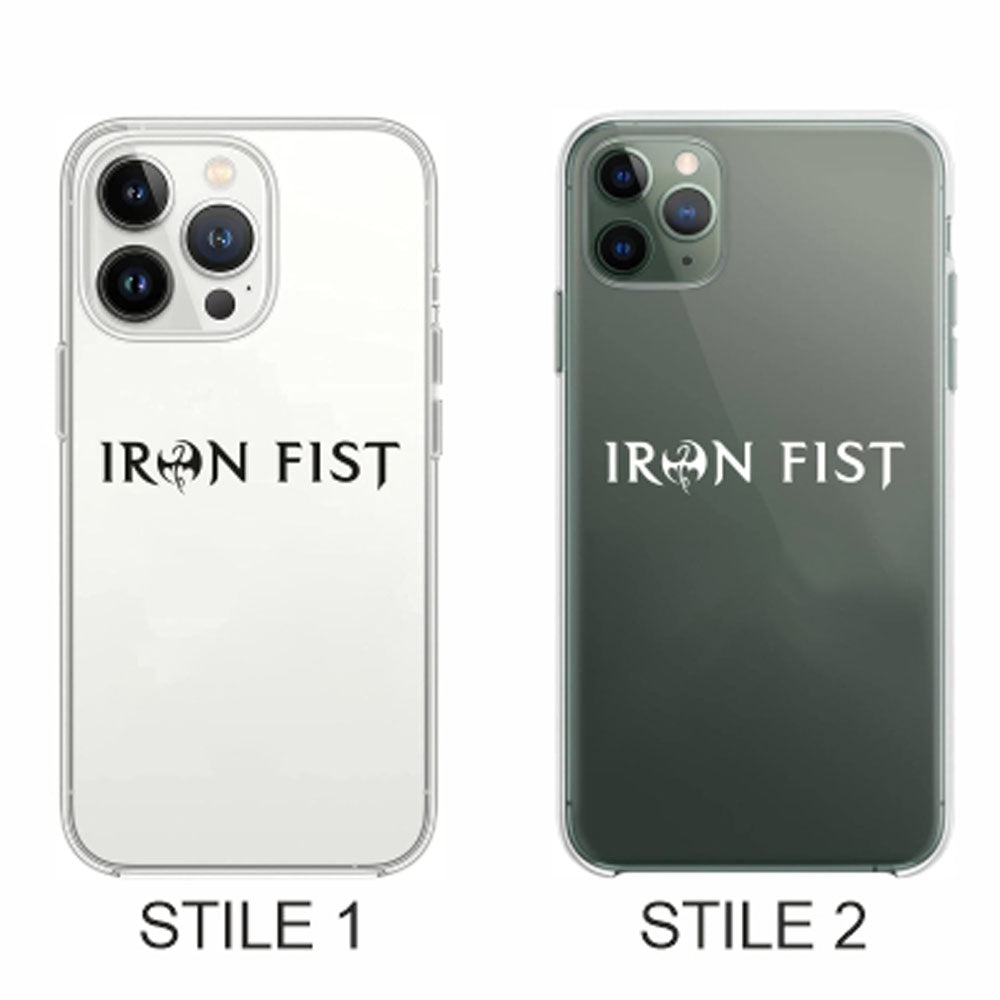 Cover Compatibile Con Tutti i Modelli iPhone - IRON FIST - Trasparente UltraSottili AntiGraffio Antiurto Case Custodia Marca