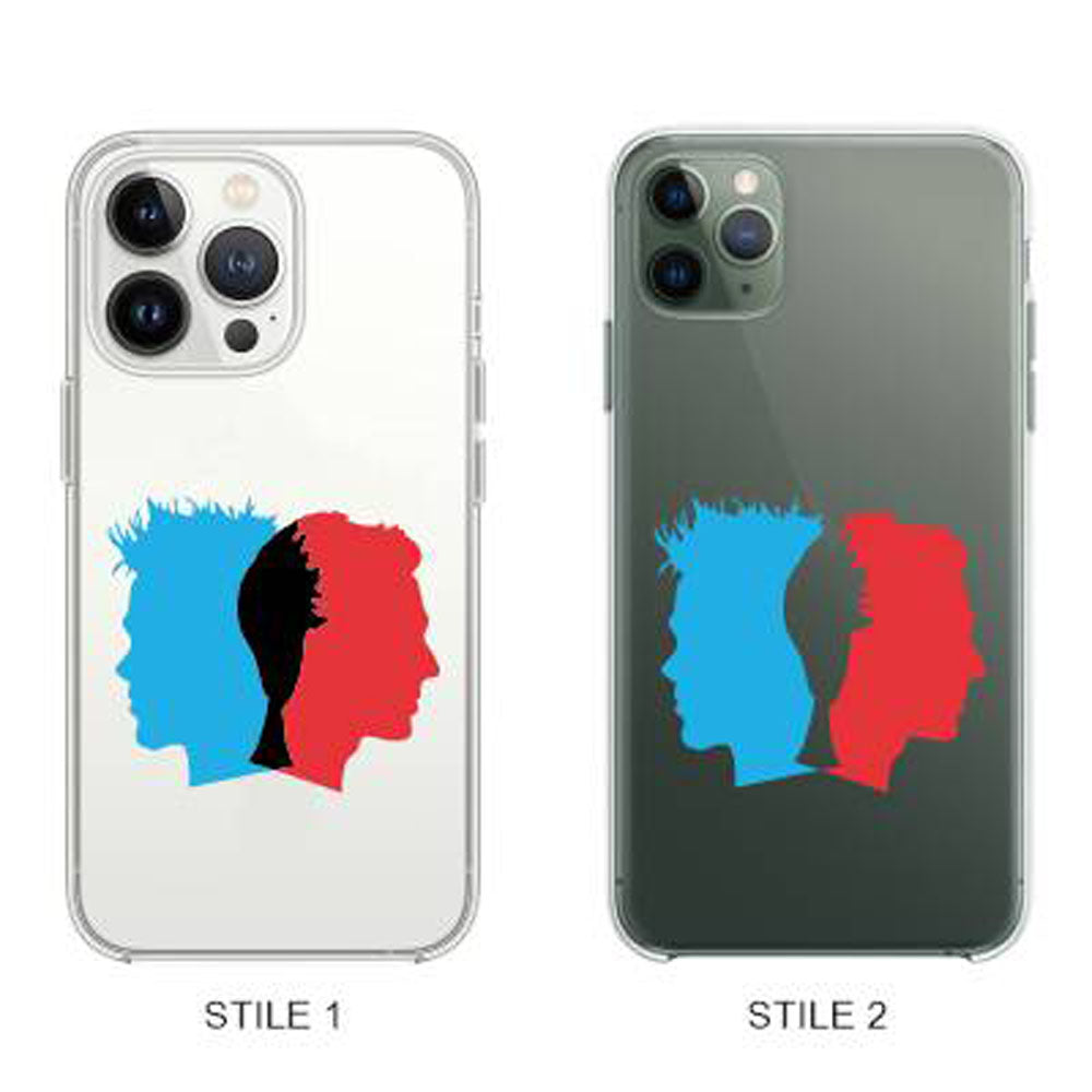 Cover Compatibile Con Tutti i Modelli iPhone - FIGHT CLUB DOUBLE FACES - Trasparente UltraSottili AntiGraffio Antiurto Case Custodia Marca