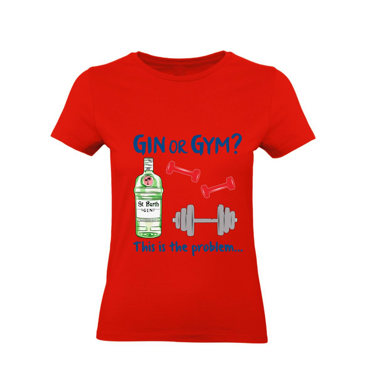 T-Shirt Uomo, Donna & Bambino - GIN OR GYM - Maglietta Maglia Tshirt Super vestibilità Top qualità