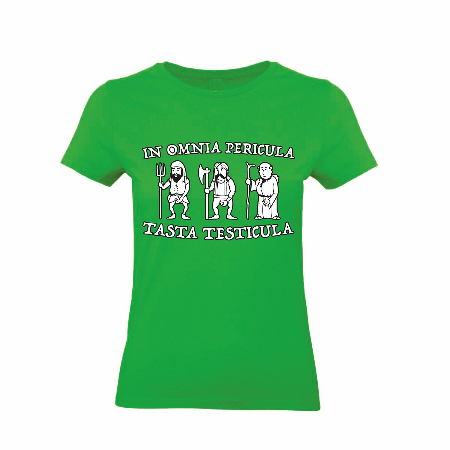 T-Shirt Uomo & Bambino - IN OMNIA PERICULA TASTA TESTICULA - Maglietta Maglia Tshirt Super vestibilità Top qualità