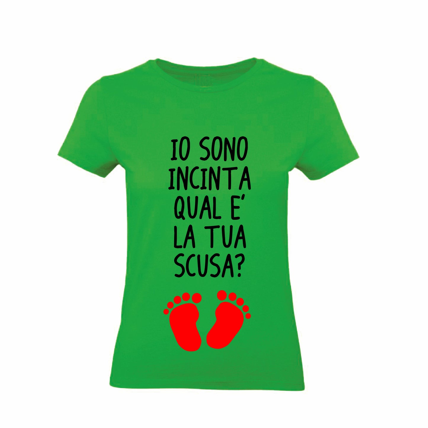 T-Shirt Uomo Donna & Bambino - IO SONO INCINTA QUAL'È LA TUA SCUSA- Maglietta Maglia Tshirt Super vestibilità Top qualità - Social Crazy