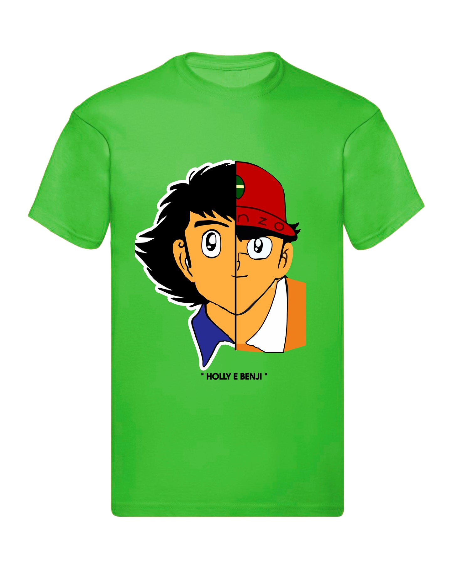 T-Shirt Uomo & Bambino - HOLLY E BENJI FACE - Maglietta Maglia Tshirt Super vestibilità Top qualità