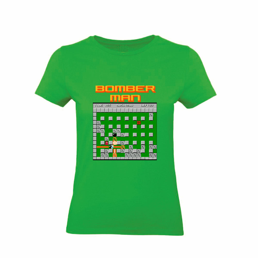 T-Shirt Uomo, Donna & Bambino - BOMBERMAN RETRÒ - Maglietta Maglia Tshirt Super vestibilità Top qualità