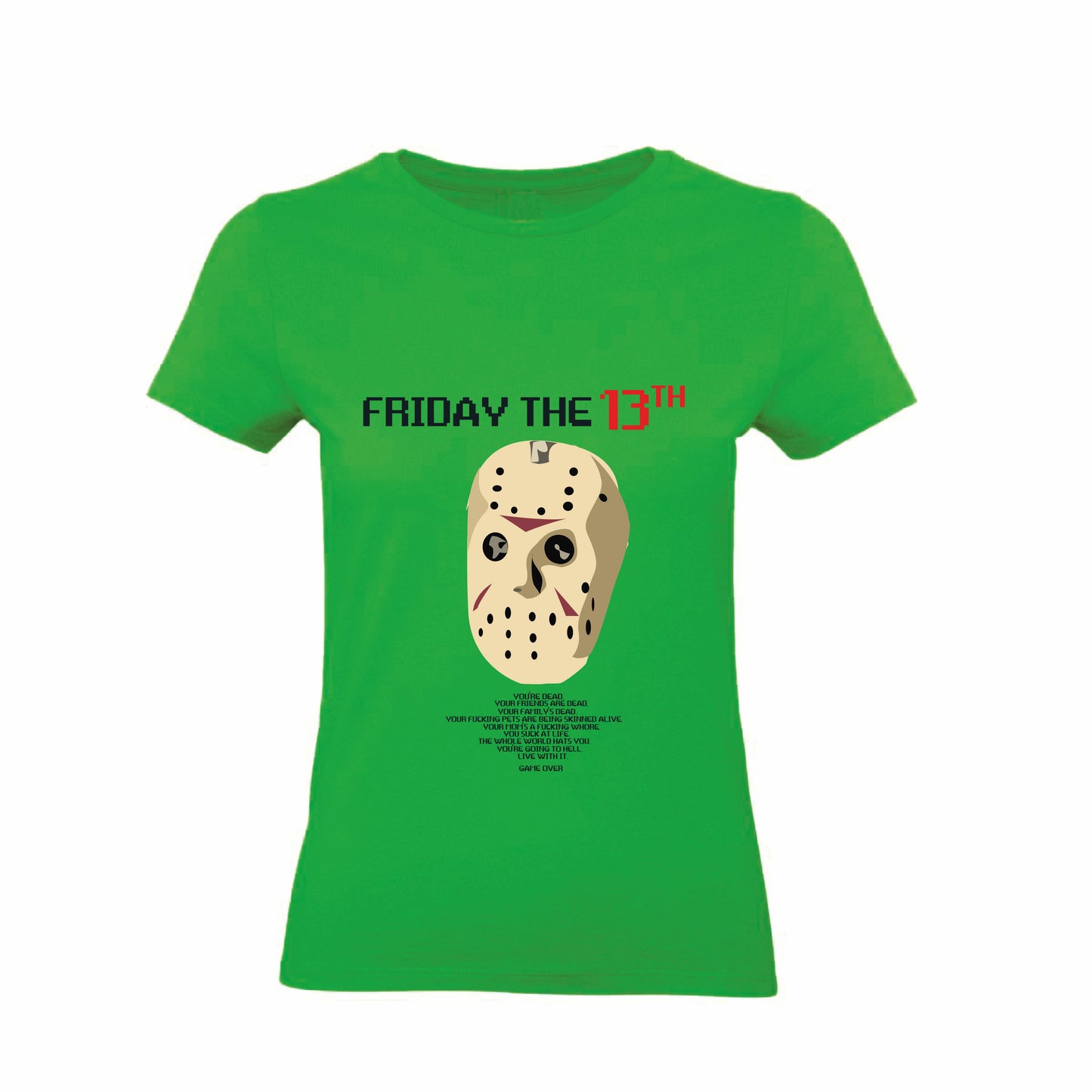 T-Shirt Uomo, Donna & Bambino - FRIDAY THE 13TH - Maglietta Maglia Tshirt Super vestibilità Top qualità