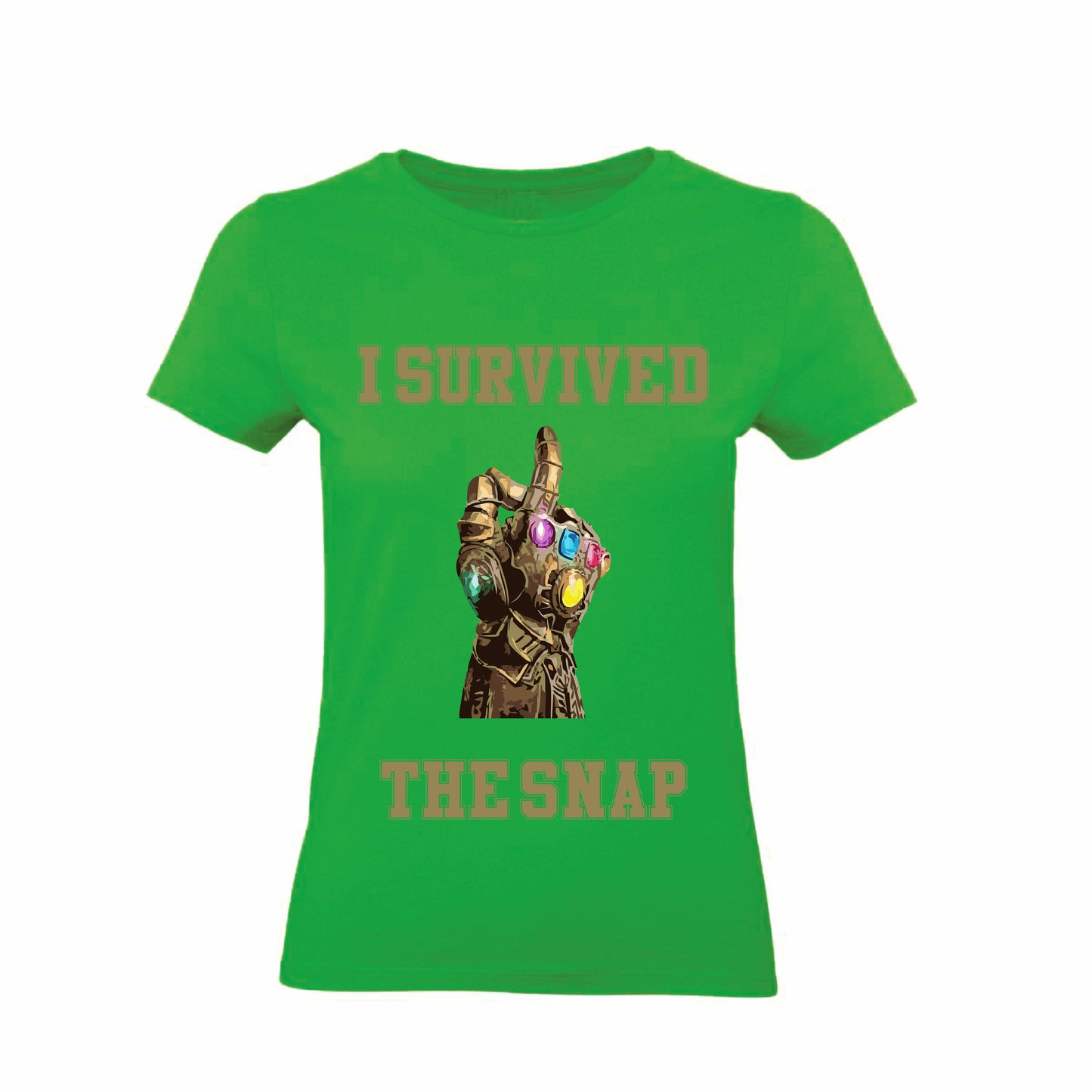 T-Shirt Uomo, Donna & Bambino - I SURVIVED THE SNAP - Maglietta Maglia Tshirt Super vestibilità Top qualità