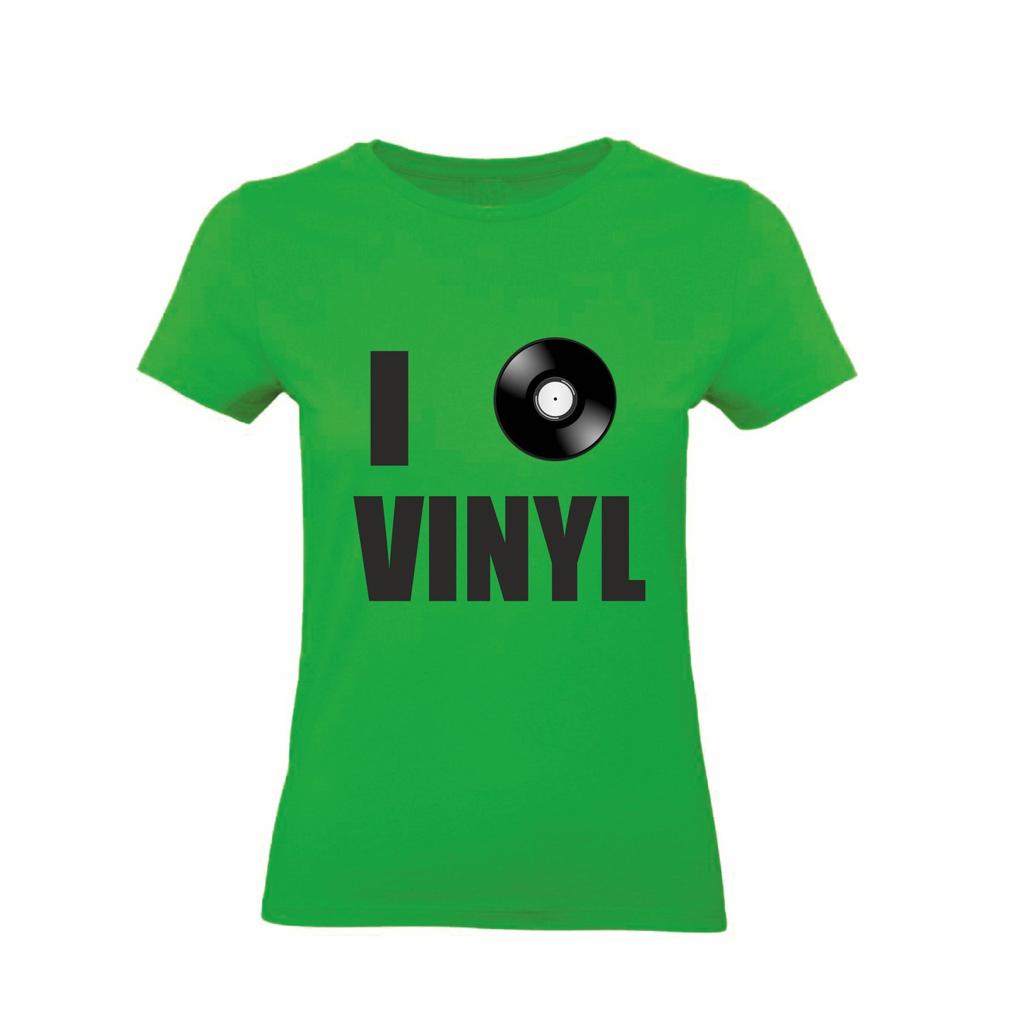 T-Shirt Uomo, Donna & Bambino - I LOVE VINYLS - Maglietta Maglia Tshirt Super vestibilità Top qualità