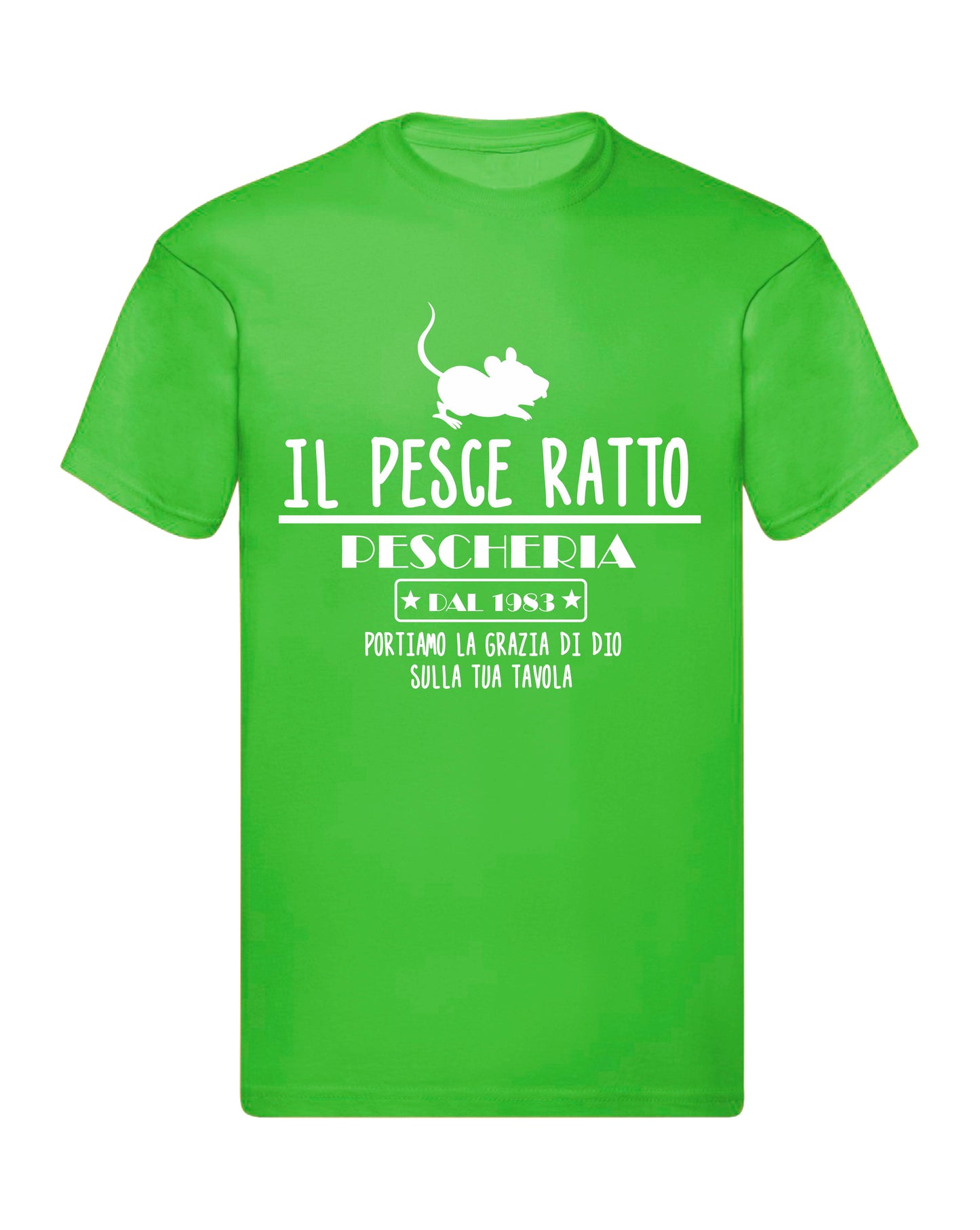T-Shirt Uomo & Bambino - IL PESCE RATTO - Maglietta Maglia Tshirt Super vestibilità Top qualità