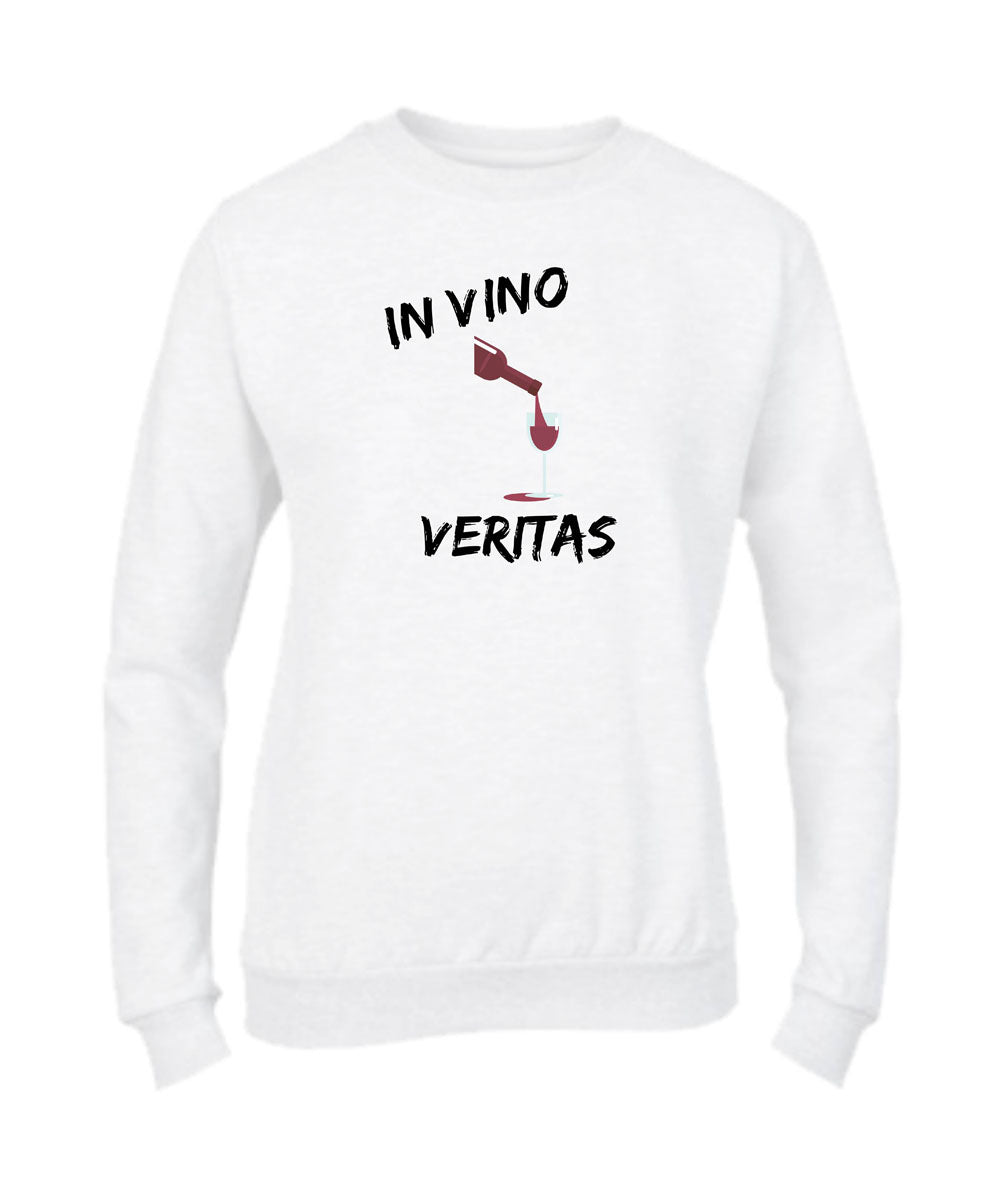 Felpa Girocollo UOMO, DONNA & BAMBIN - IN VINO VERITAS - Super vestibilità Top qualità