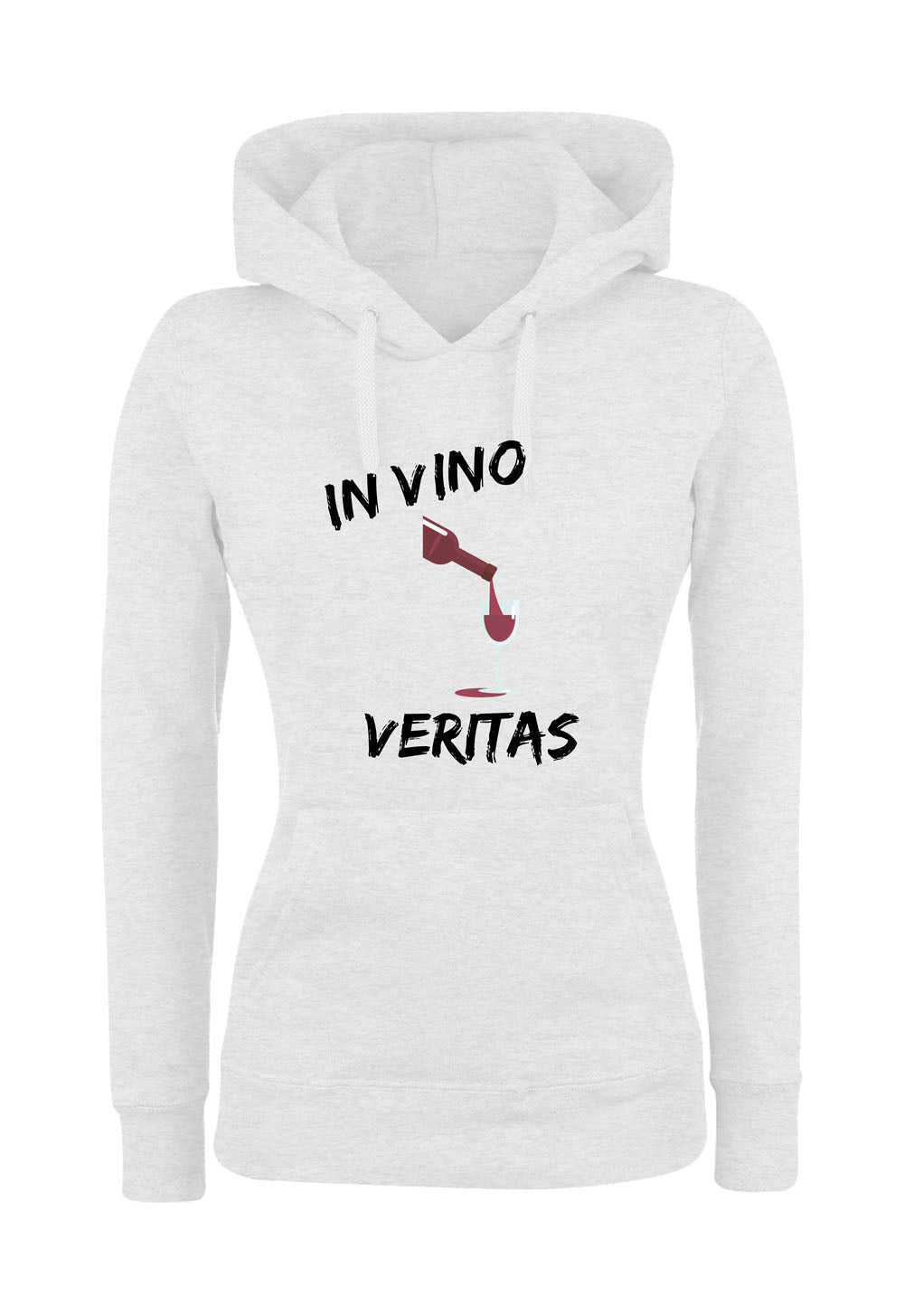 Felpa con cappuccio UOMO, DONNA & BAMBIN - IN VINO VERITAS - Super vestibilità Top qualità
