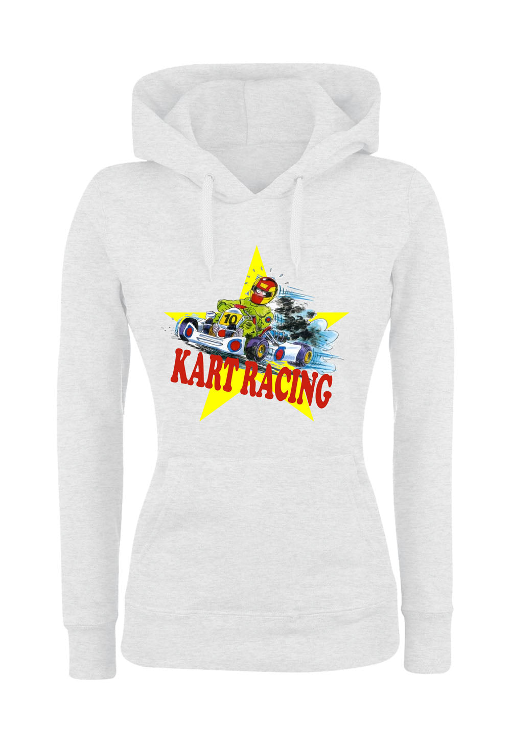 Felpa con cappuccio UOMO, DONNA & BAMBIN - KARTING RACING - Super vestibilità Top qualità