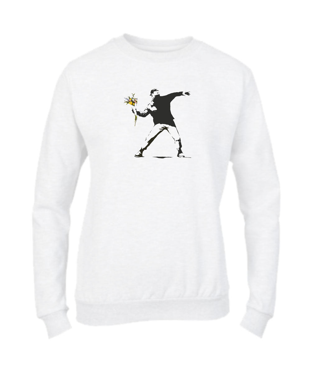 Felpa Girocollo UOMO, DONNA & BAMBIN - FIORI - Super vestibilità Top qualità