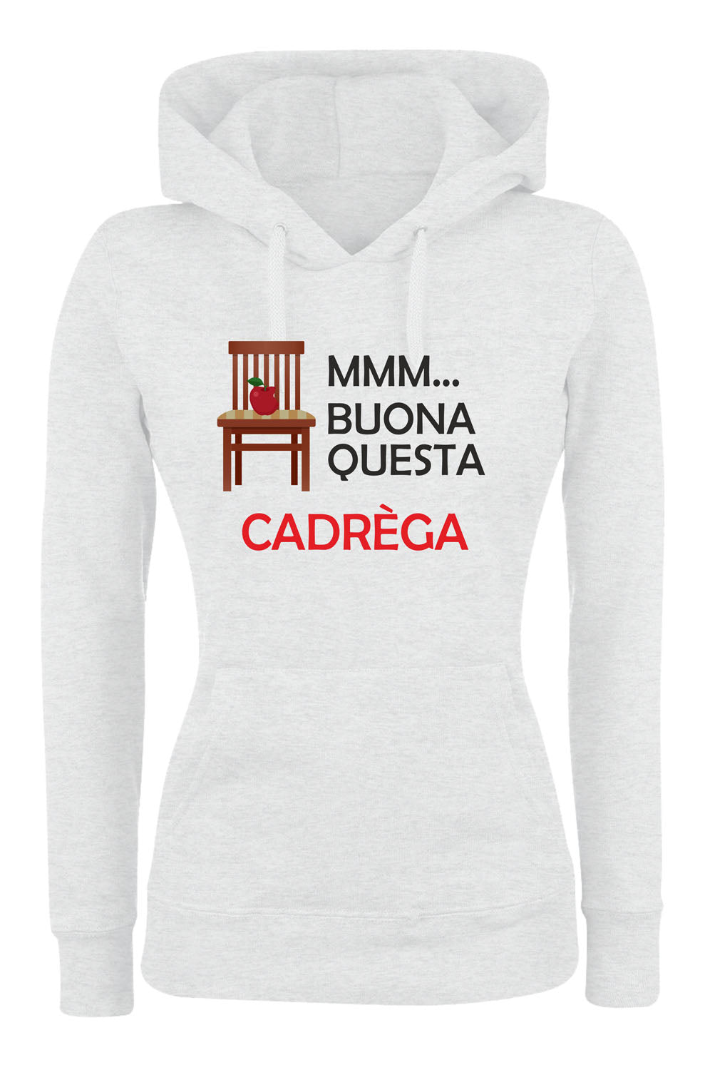 Felpa con cappuccio UOMO, DONNA & BAMBIN - BUONA QUESTA CADREGA - Super vestibilità Top qualità