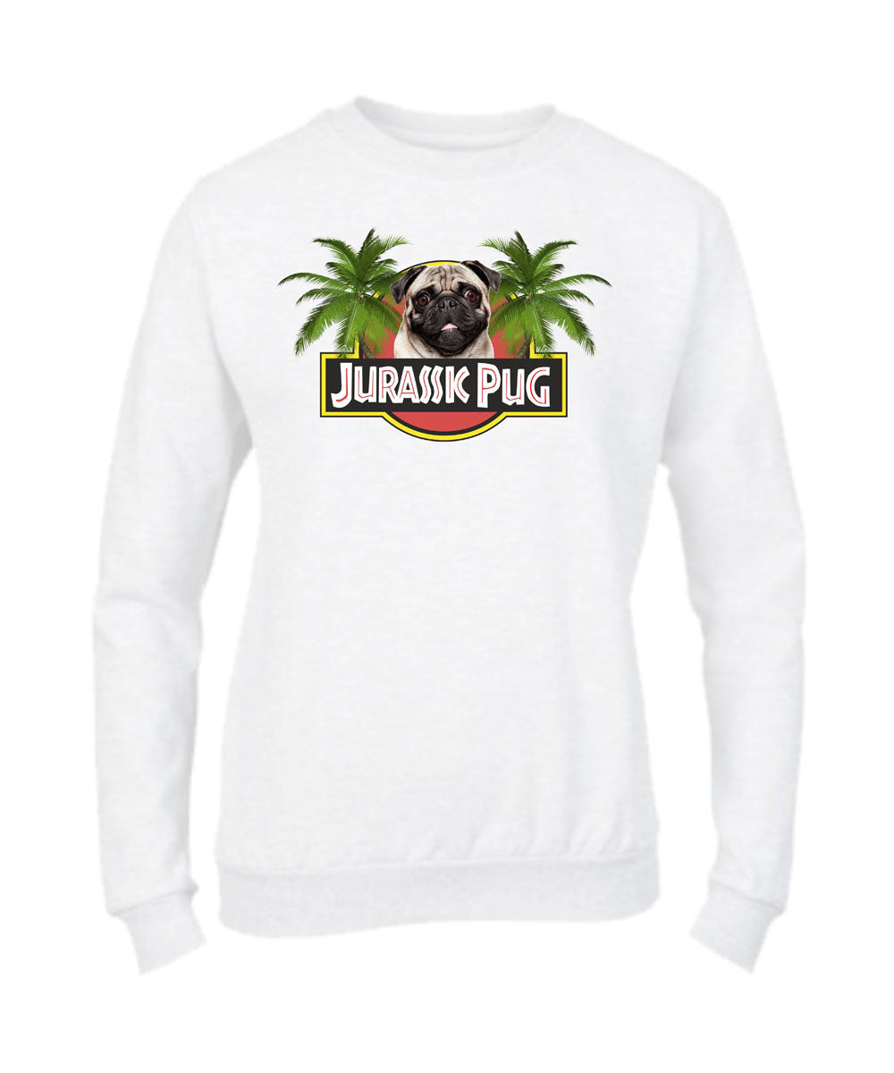 Felpa Girocollo UOMO, DONNA & BAMBIN - JURASSIC PUG - Super vestibilità Top qualità