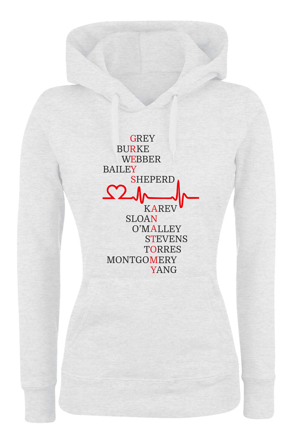 Felpa con cappuccio UOMO, DONNA & BAMBIN - GREY'S ANATOMY - Super vestibilità Top qualità