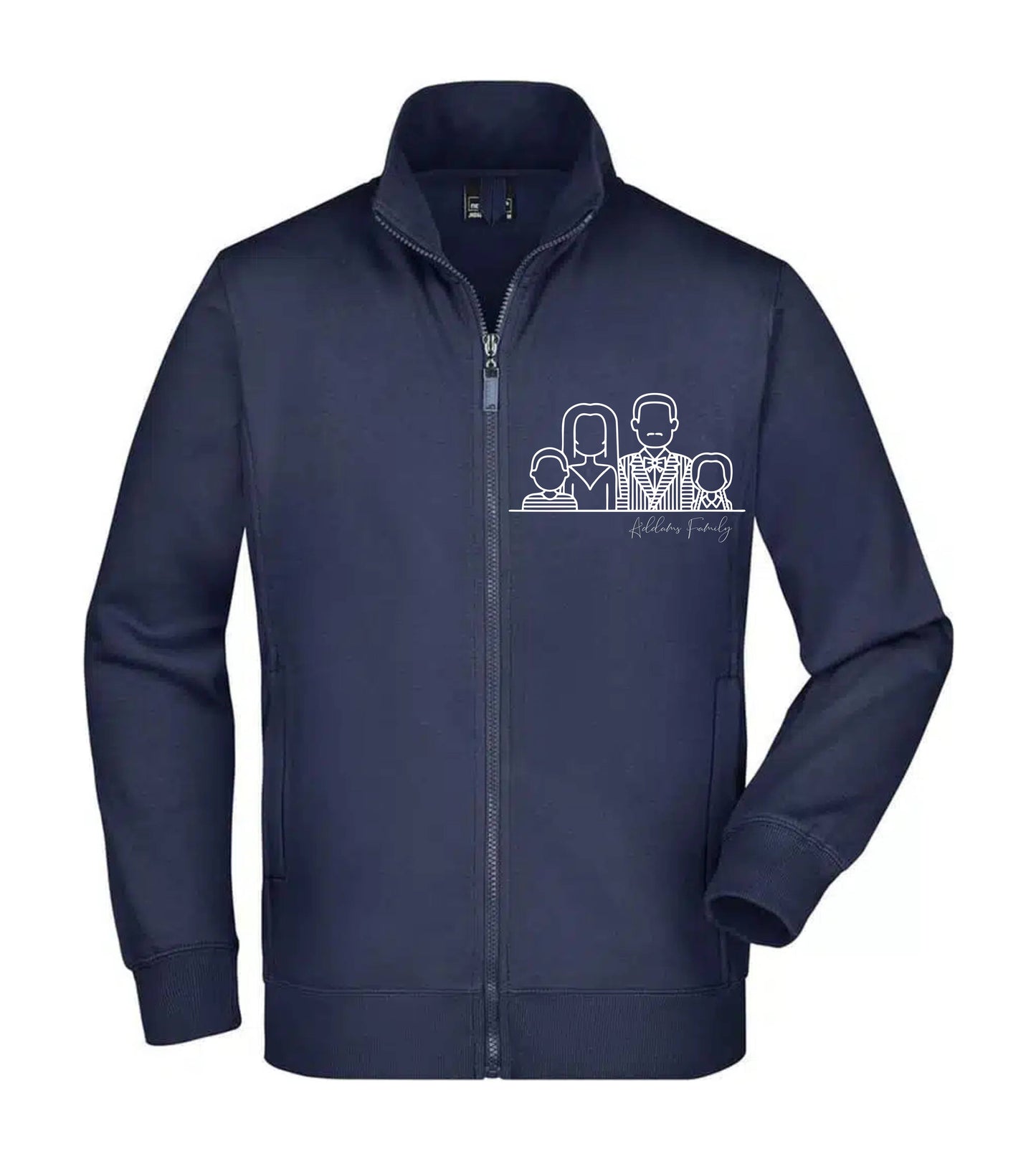 Felpa Unisex Full Zip - LA FAMIGLIA ADDAMS - Super vestibilità Top qualità