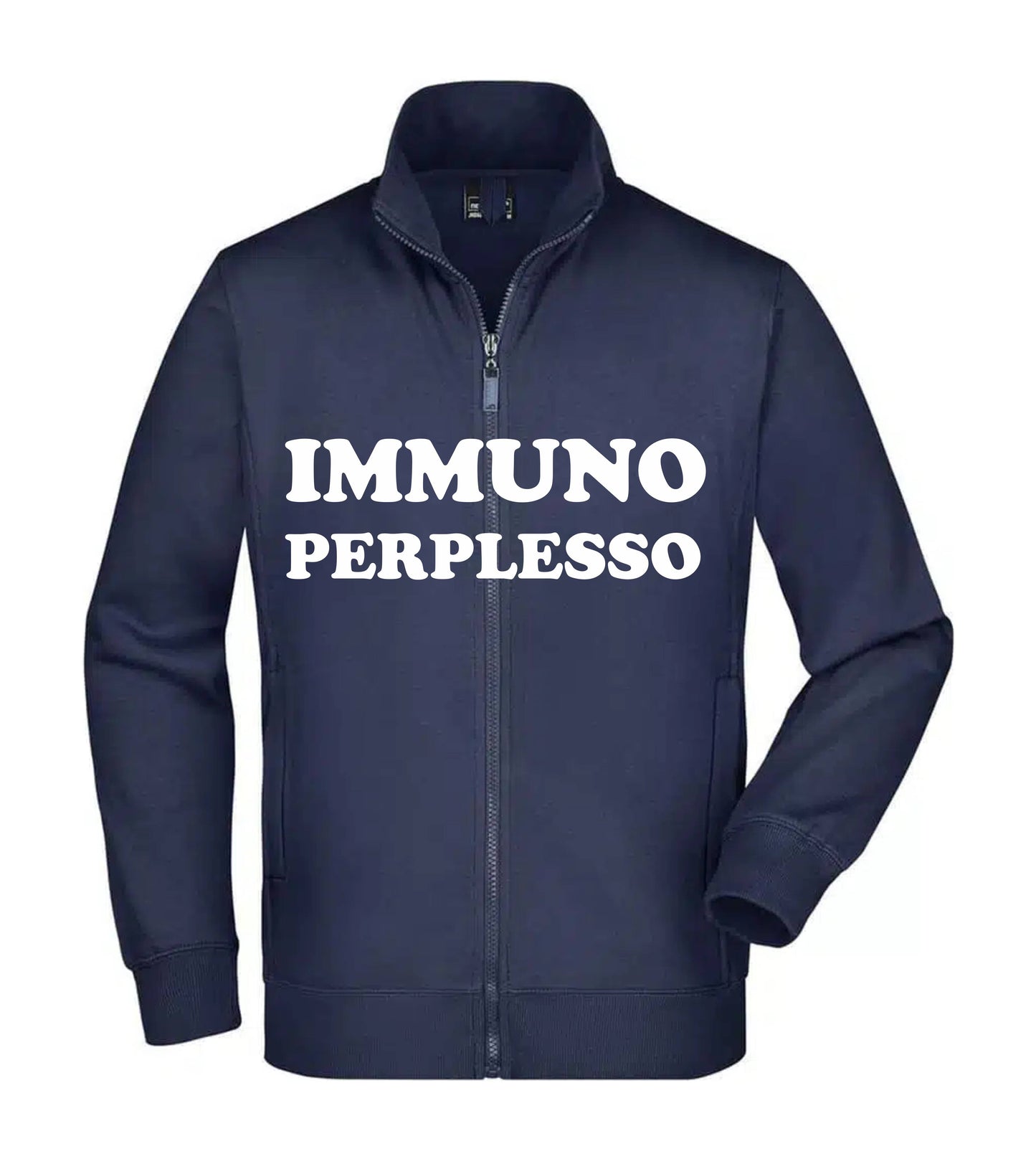 Felpa Unisex Full Zip - IMMUNO PERPLESSO - Super vestibilità Top qualità