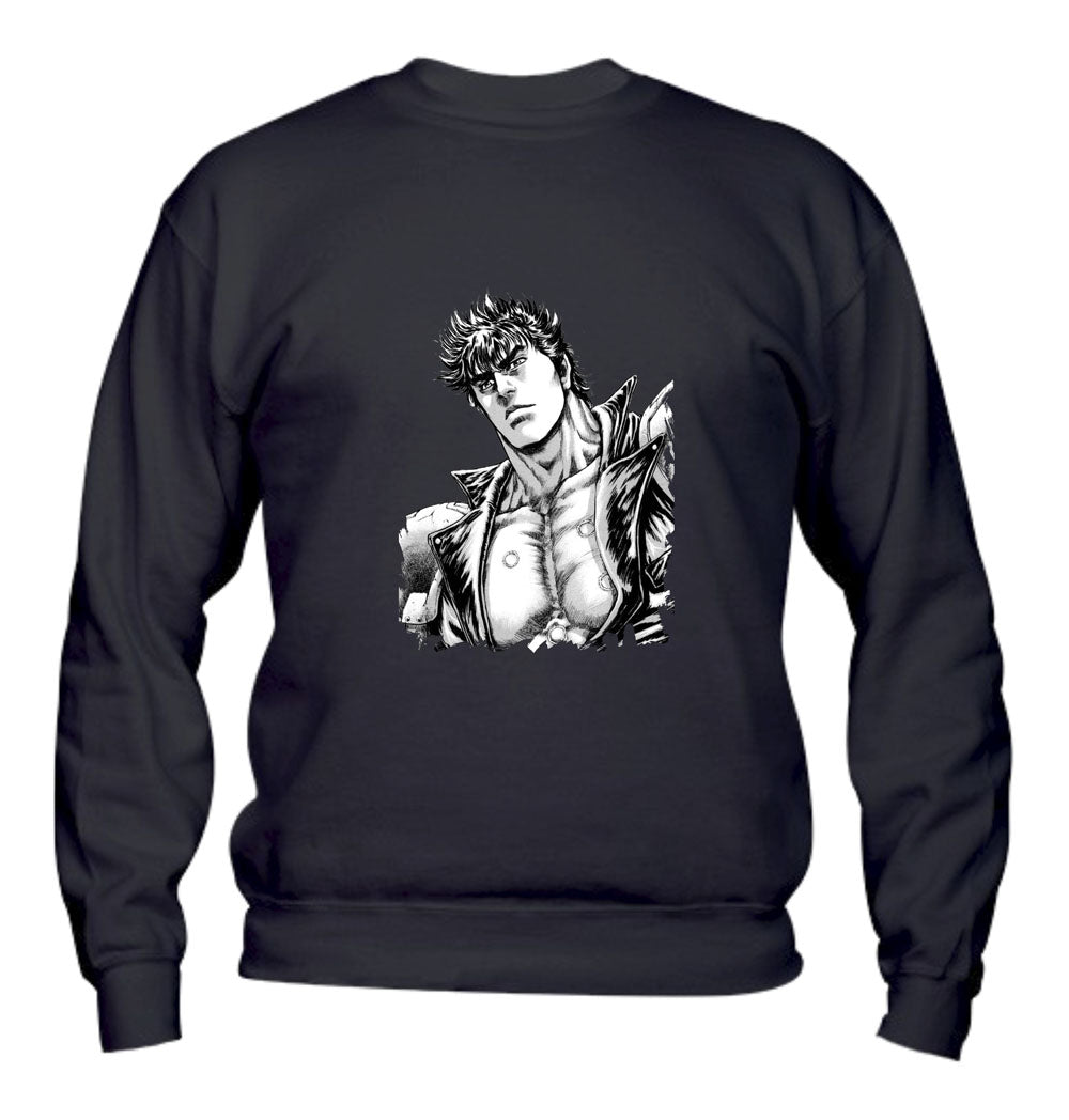 Felpa Girocollo UOMO & BAMBIN - KEN IL GUERRIERO - Super vestibilità Top qualità