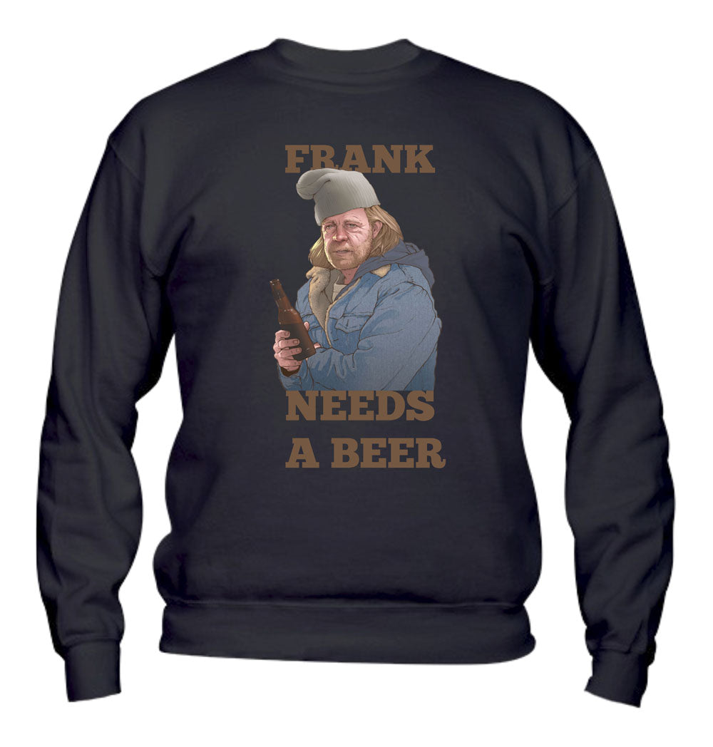 Felpa Girocollo UOMO & BAMBIN - NEED A BEER - SHAMELESS - Super vestibilità Top qualità