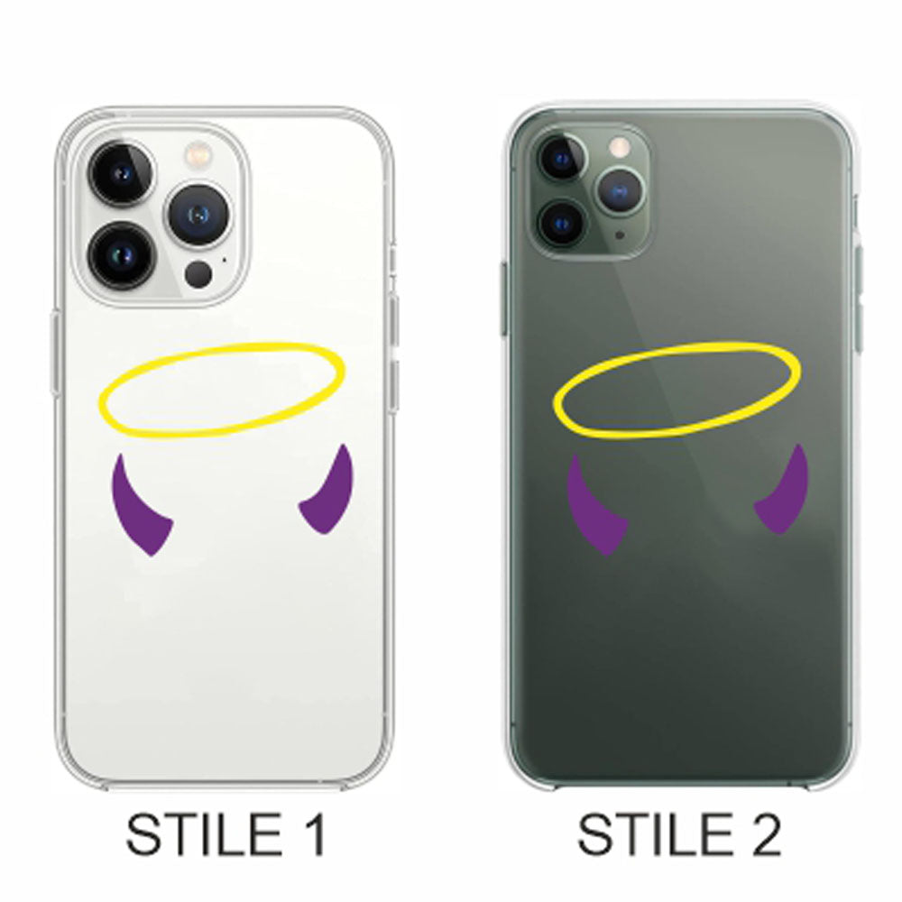 Cover Compatibile Con Tutti i Modelli iPhone - CORNA AUREOLA - Trasparente UltraSottili AntiGraffio Antiurto Case Custodia Marca