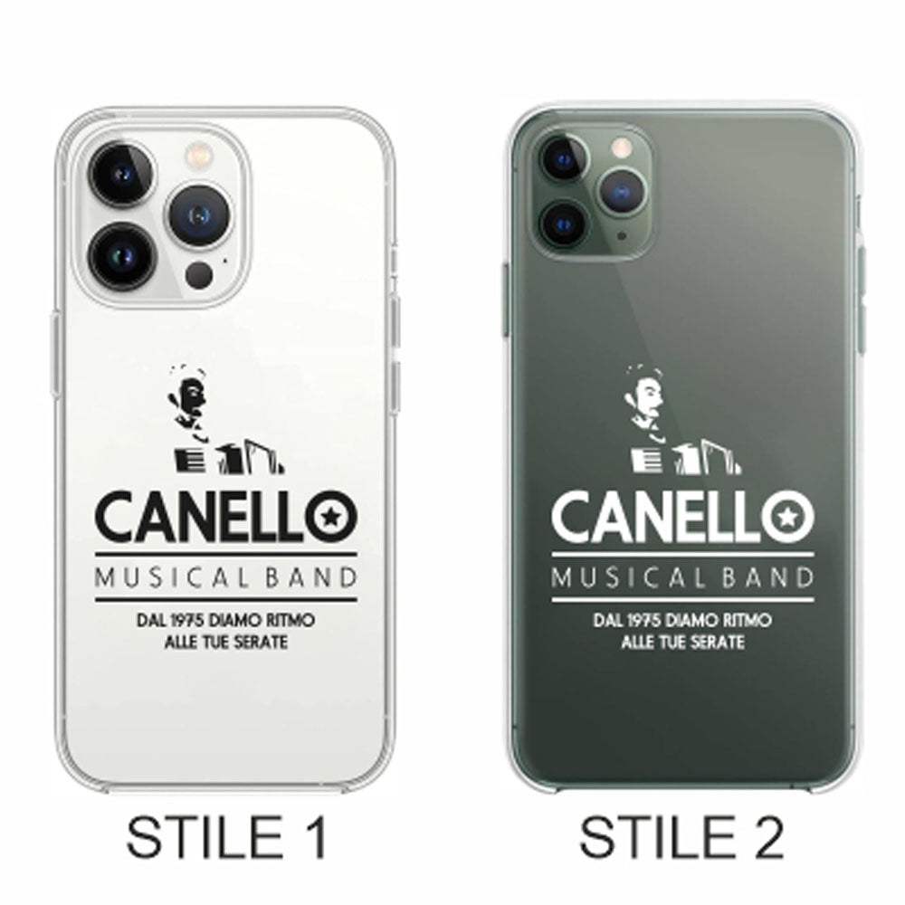 Cover Compatibile Con Tutti i Modelli iPhone - CANELLO MUSICAL BAND - Trasparente UltraSottili AntiGraffio Antiurto Case Custodia Marca