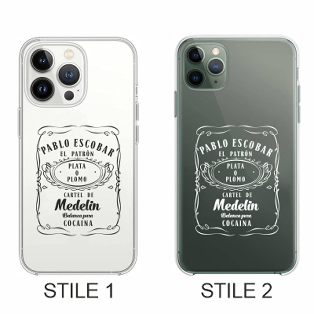 Cover Compatibile Con Tutti i Modelli iPhone - EL PATRON - Trasparente UltraSottili AntiGraffio Antiurto Case Custodia Marca