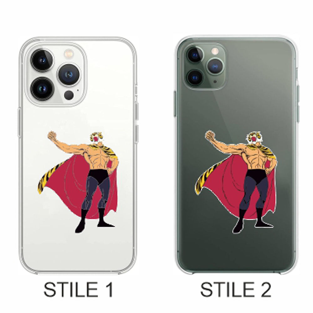 Cover Compatibile Con Tutti i Modelli iPhone - L'UOMO TIGRE - Trasparente UltraSottili AntiGraffio Antiurto Case Custodia Marca