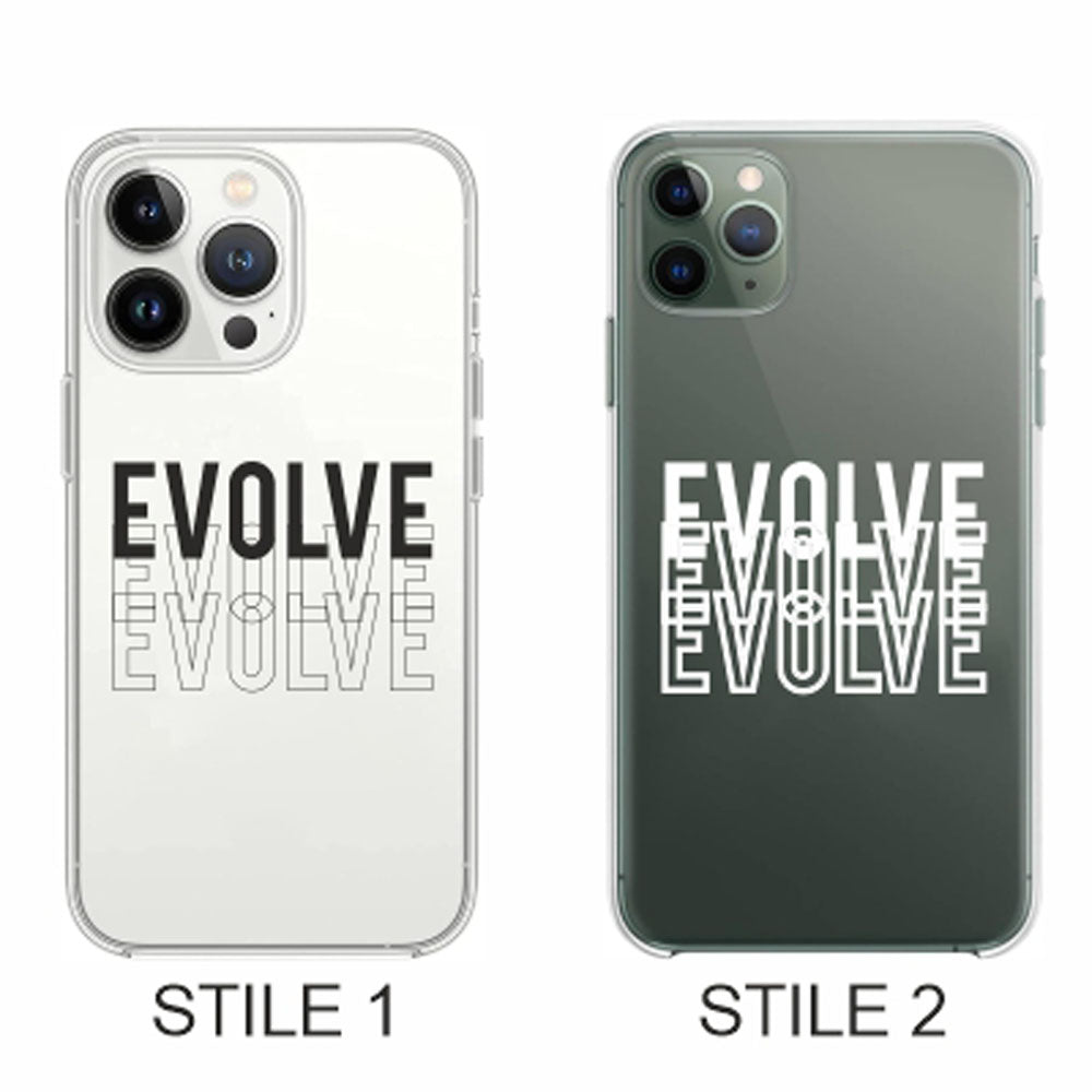 Cover Compatibile Con Tutti i Modelli iPhone - EVOLVE - Trasparente UltraSottili AntiGraffio Antiurto Case Custodia Marca