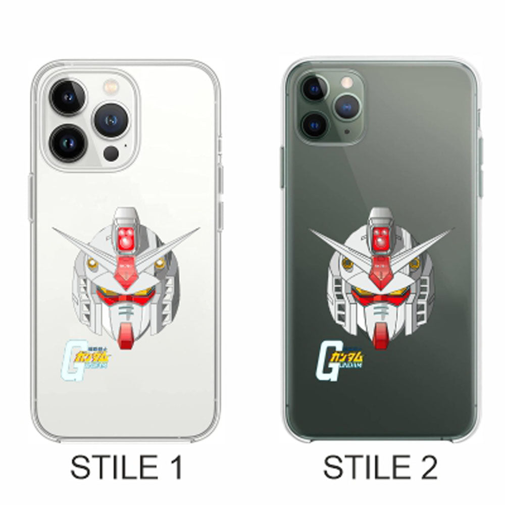 Cover Compatibile Con Tutti i Modelli iPhone - GUNDAM HEAD - Trasparente UltraSottili AntiGraffio Antiurto Case Custodia Marca