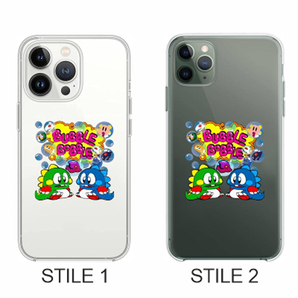 Cover Compatibile Con Tutti i Modelli iPhone - BUBBLE BOBBLE - Trasparente UltraSottili AntiGraffio Antiurto Case Custodia Marca
