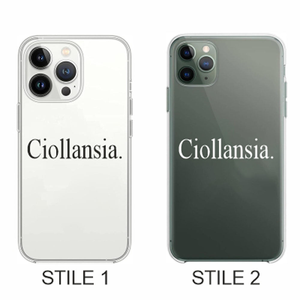 Cover Compatibile Con Tutti i Modelli iPhone - CIOLLANSIA - Trasparente UltraSottili AntiGraffio Antiurto Case Custodia Marca